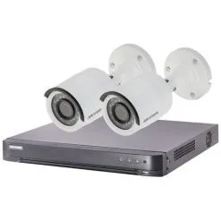 Kit Video Surveillance Turbo HD Hikvision 2 Caméras Bullet - Blanc -HIKVISION Soldes Boutique 13942478 4