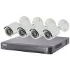Kit Video Surveillance Turbo HD Hikvision 4 Caméras Bullet - Blanc