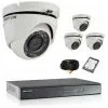 Kit De Vidéosurveillance Hikvision 4 Dômes 1080p Hd Avec Disque Dur