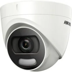 Hikvision - DS-2CE72HFT-F28(2,8mm) - Caméra Dôme Extérieure IR 20 M ColorVu - Blanc