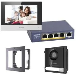 Kit Interphone Vidéo Couleur IP - Hikvision - Gris
