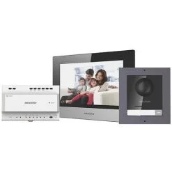 Kit Interphone Vidéo IP 2 Fils Hikvision - Noir