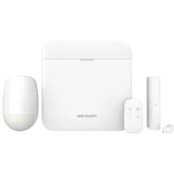 HIKVISION Soldes Boutique 34 Hikvision AXPRO DS-PWA64M-KIT-WE Kit Allarme Senza Fili 868MHz Axiom PRO HUB Wireless Antifurto Casa 64 Zone App Mobile Colore Bianco
